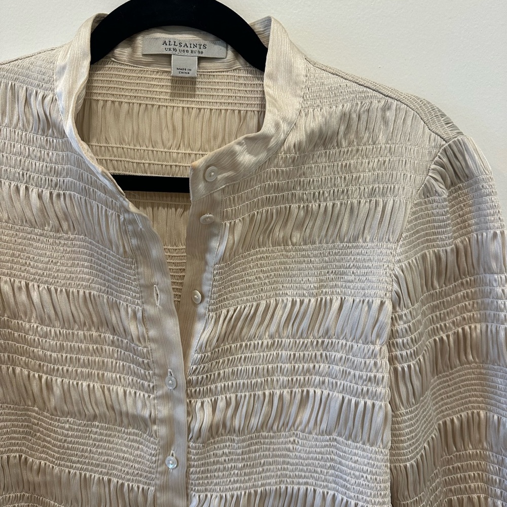 NWOT Allsaints Silky Blouse